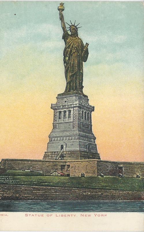 Statue of Liberty, New York, N.Y., Early Postcard, Unused