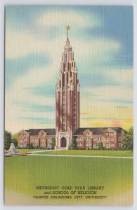 Oklahoma City University~Methodist Gold Star Library~School of Religion~Linen Pc