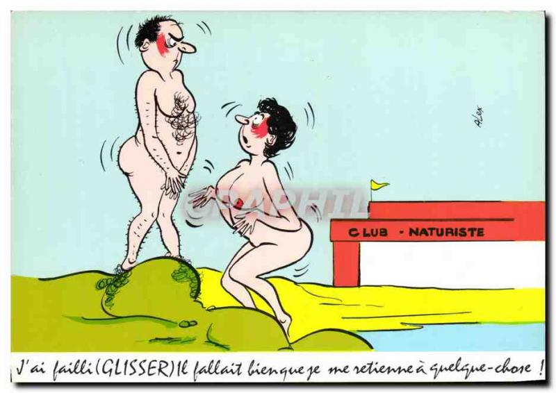 Postcard Modern Naturist Club