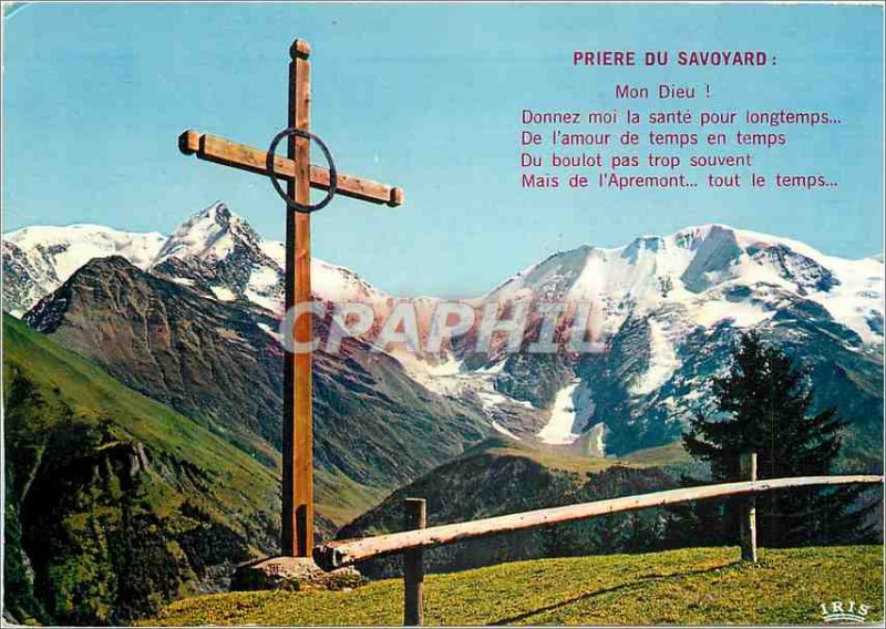 The Modern Postcard Mont Blanc and the Domes of Miage from the plateau of the...