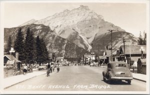 Banff Avenue Banff Alberta Byron Harmon 876 Real Photo Postcard F49