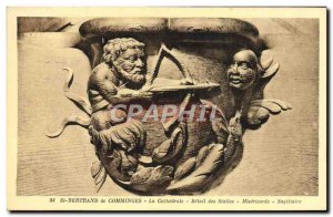 Old Postcard St Bertrand De Comminges The Cathedral Detail stalls Mercy Sagit...