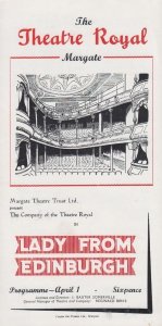 Lady From Edinburgh Aimee Stuart Rare Theatre Royal Margate Kent Programme