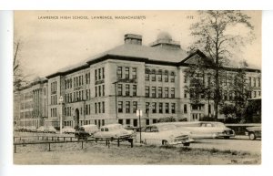 MA - Lawrence. Lawrence High School, 1950's Old Cars