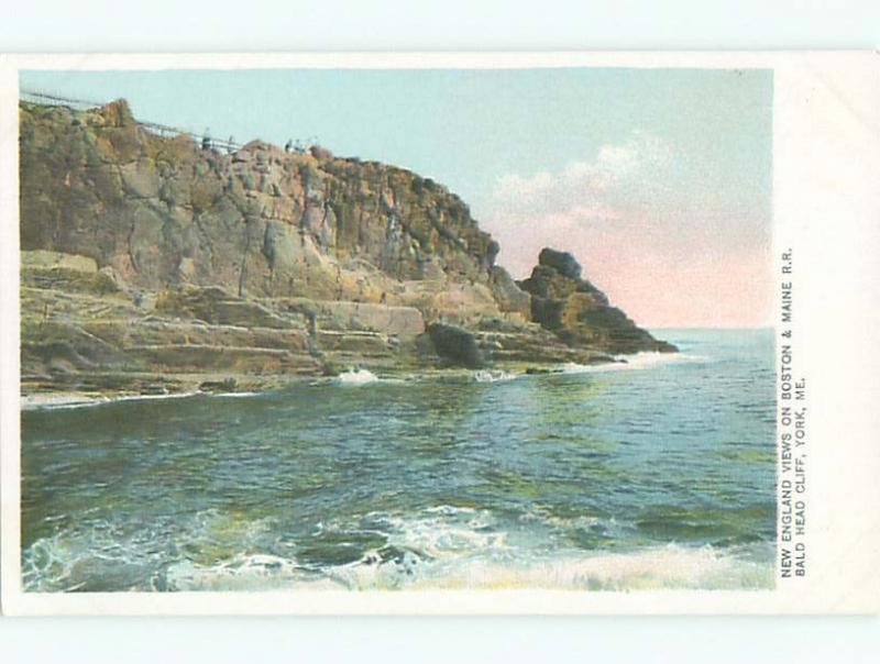 Unused Pre-1907 BALD HEAD CLIFF AT SHORELINE York Maine ME Q1543