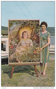 Canada's famed Artist in Wool, Miss Elizabeth Lefort, The Youth Jesus, 40...