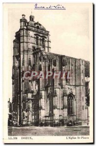 Old Postcard Dreux L & # 39Eglise St Pierre