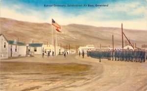 Postcard Retreat Ceremony Sondrestrom United States Air Base Greenland 1957
