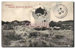 Monaco - Casablanca - Mosque destroyed by a bomb - Old Postcard