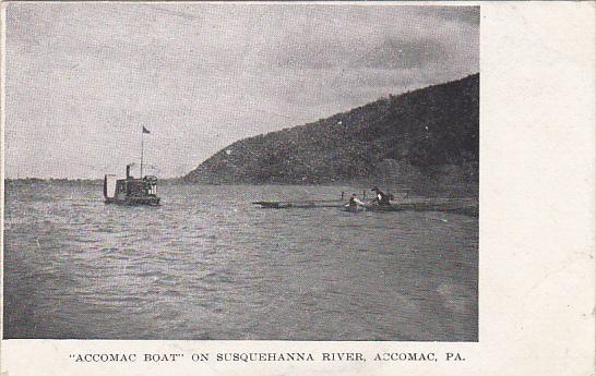 Accomac Boat On The Susquehanna River Accomac Pennsylvania