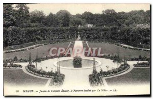 Postcard Meaux Old Garden Old Eveche the Parterre designed by the Lord