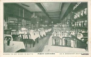 c1910 Butte Montana Interior Purity Cafeteria McKee Printing postcard 5619