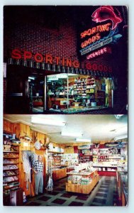 KENORA, Ontario, Canada ~ Kenora SPORT SHOP Interior, Exterior c1950s  Postcard
