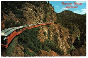 Vintage The D. & R.G. Narrow Gauge Railroad Silverton Colorado Postcard