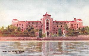 Nassau Bahamas New Colonial Hotel Antique Postcard J48368
