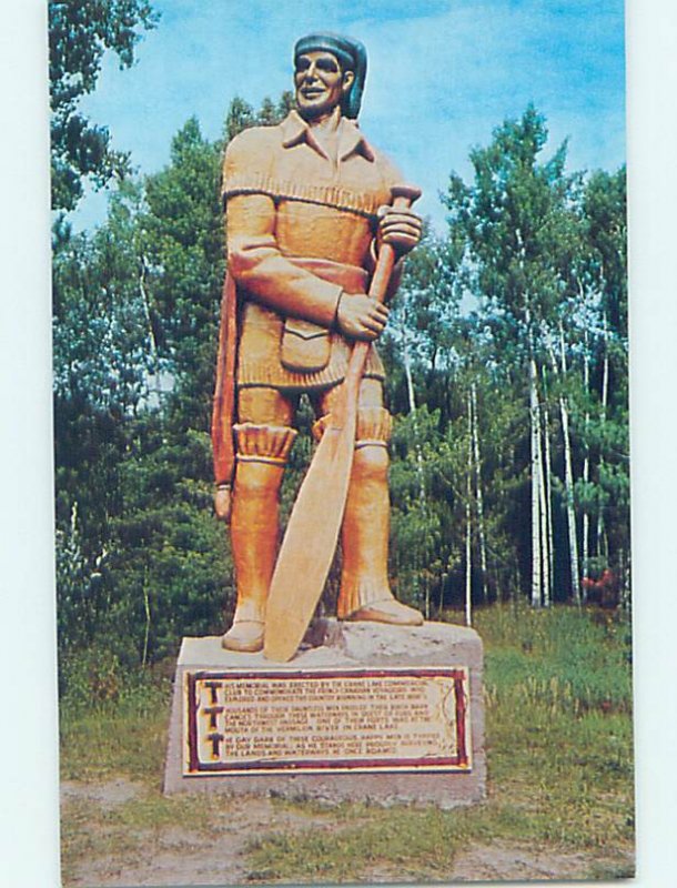 Pre-1980 MONUMENT SCENE Crane Lake - Near Hibbing & Fort Frances MN AE7330