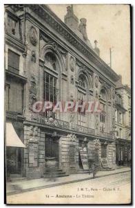 Postcard Old Theater Amiens