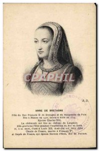 Old Postcard Anne of Brittany