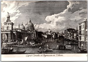 Caput Canalis Et Ingressus In Vrbem Canal Castles Boats Real Photo RPPC Postcard