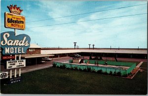 Sands Motel on Route 66, Vega TX c1967 Vintage Postcard P31