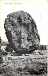 Camden Maine Balance Rock Fernalds Neck c1900-20s Vintage Postcard