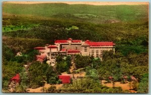Inn at Buck Hill Falls Pennsylvania PA Hand Colored Collotype Postcard C14