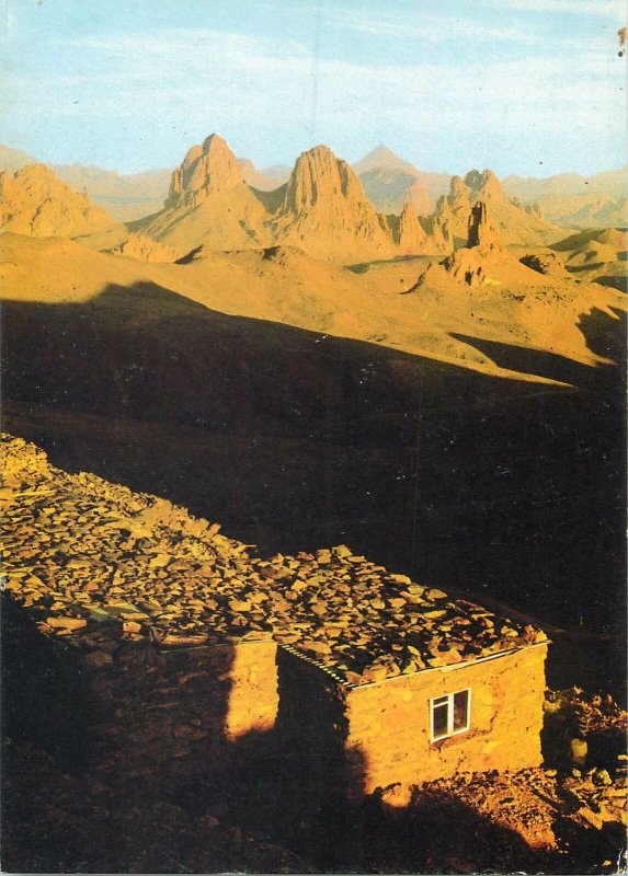 Algeria Postcard Hoggar Assekrem scenic mountain landscape
