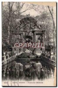 Paris 6 - Garden Lexembourg - Fountain Medidis - Old Postcard