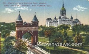 Bushnell Park, State Capitol - Hartford, Connecticut CT