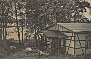 RESTAURANT SEEROSE am KOLPINSEE GERMANY-1908 PMK CARL NIEMANN PHOTO POSTCARD