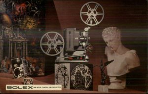 Bolex 8MM Film Movie Cameras & Projector Advertising Postcard