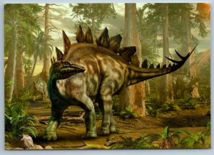 STEGOSAURUS DINOSAUR Prehistoric Animal DINO ERA Russian New Postcard