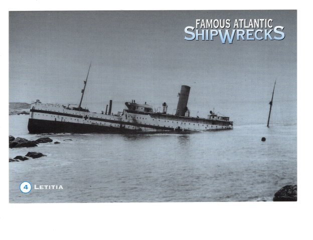 Letitia, British Streamer,  Famous Atlantic Ship Wrecks