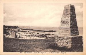 BR50482 Quiberon port haliguen le monument des emigres     France