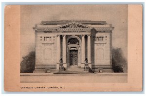 c1905 Carnegie Library Camden New Jersey NJ Unposted Antique Postcard 