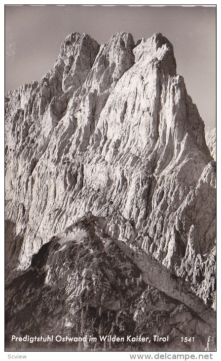 RP; Predigstuhl Ostwand im Wilden Kaiser, TIROL, Austria, 1961