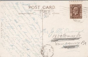 Yarmouth NS Main Street c1934 Postcard G36 *as is