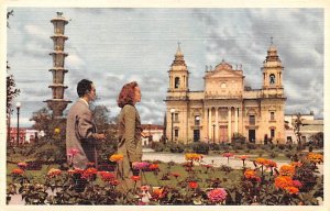 Cathedral in the background Guatemala Postcard