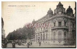 Old Postcard Bank Caisse d & # 39Epargne Toulouse