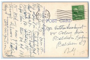 c1940's Boat Landing on Wicomico River Salisbury Maryland MD Vintage Postcard 