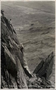 Tryfan Wales Mountain Climbing Pinnacle Rib Climb Vintage Real Photo Postcard