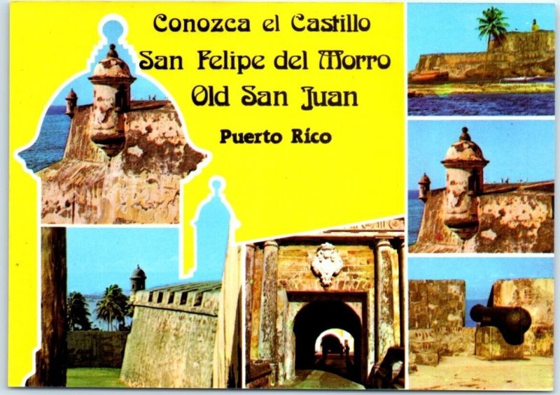 Postcard - Conozca el Castillo, San Felipe del Morro - Old San Juan, Puerto Rico