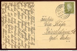dc1586 - GERMANY Post Mansbach 1932 Erholungshaus Soislieden