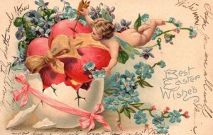 Vintage Postcard 1907 Best Easter Wishes Hearty Greetings On Eastertide Souvenir