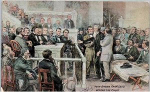 Civil War - John Brown Arraigned before the Court - 1909