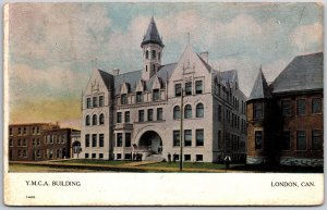 1910's Y.M.C.A. Building London Canada Buildings Landmark Posted Postcard