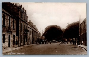 ORMISTON SCOTLAND HIGH STREET UK ANTIQUE REAL PHOTO POSTCARD RPPC