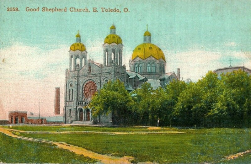 c. 1910 Good Shepherd Church, E. Toledo, OH. Postcard P16 