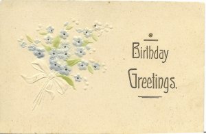 US. Used. Embossed Birthday Card. Mailed 1910.