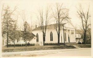 1930s RPPC Photo Postcard St Peters Episcopal Church Tecumseh Michigan 12815